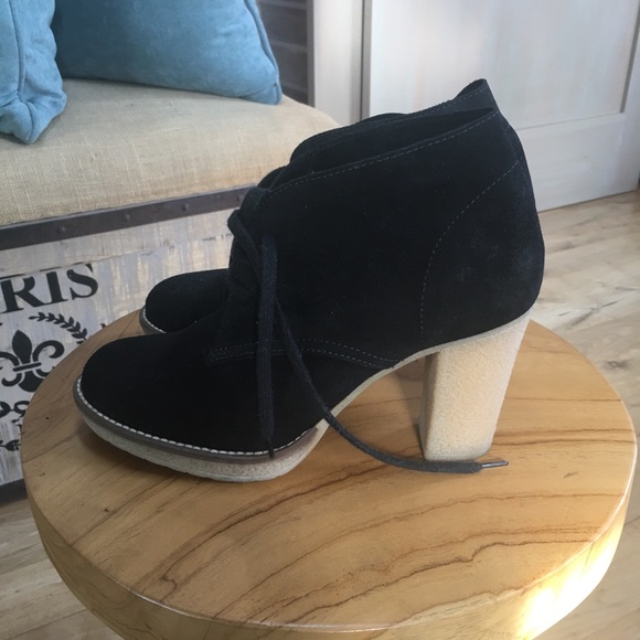 J. Crew Shoes - Black suede J.Crew Macalister high heel boottie